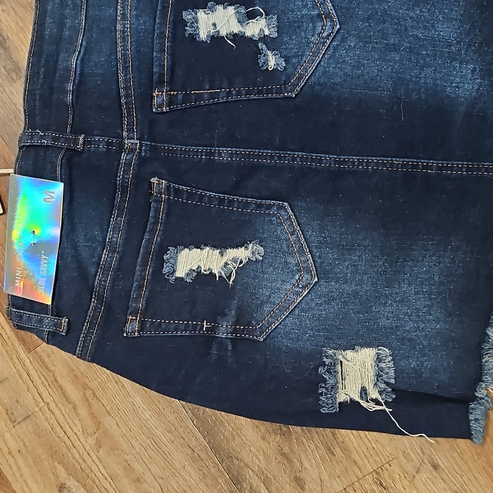 👗BLUE SAVVY Denim Mini Skirt - Picture 6 of 9